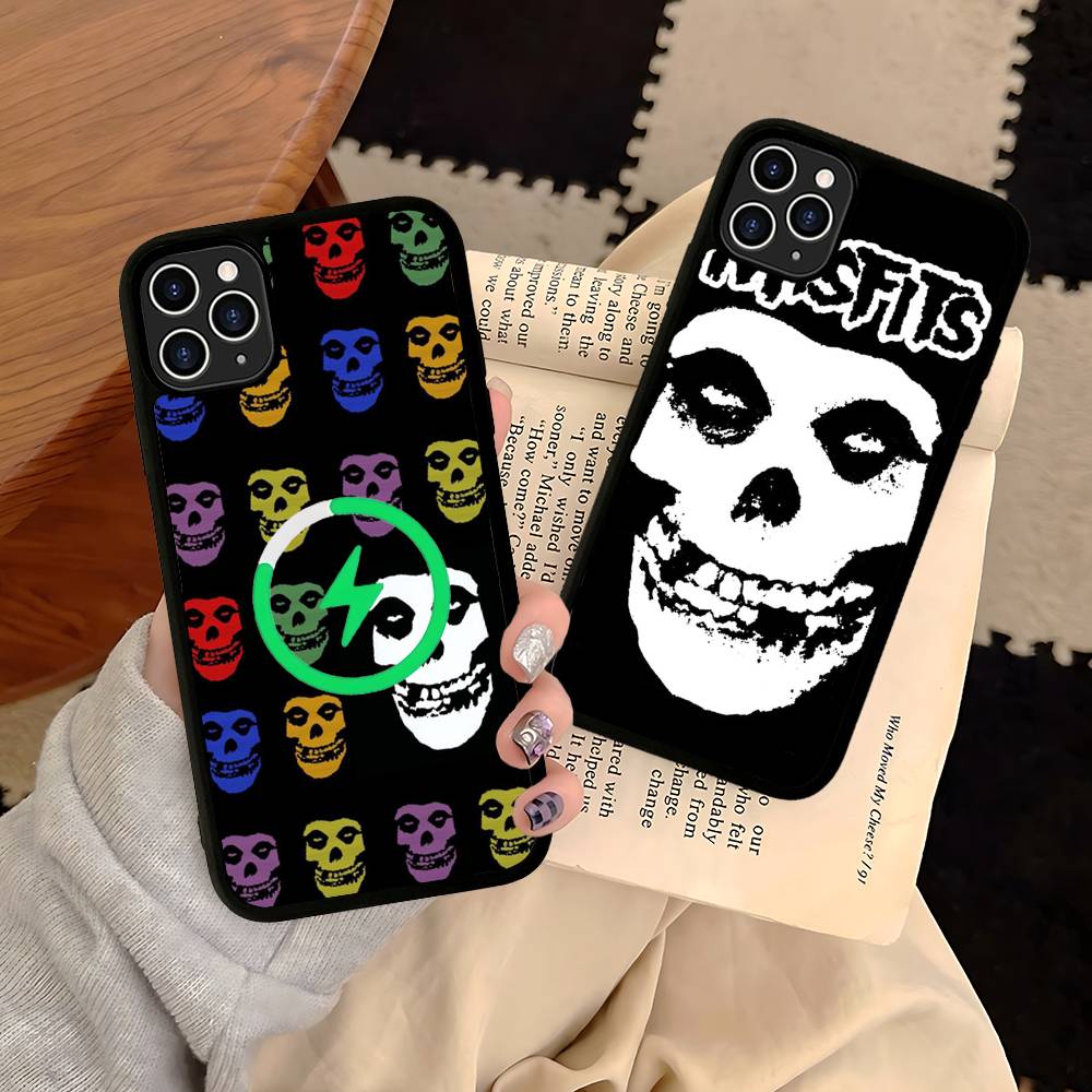Classic Punk Band M-Misfits Magnetic Phone Case For IPhone 16 15 14 13 12 11 17 Pro Max Plus Wireless Charge Cover