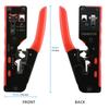 Cat7 RJ45 Crimp Tool Compatible for Cat7/6a/6/5e Ethernet Cable with Cut/Strip Multi-function Crimper with Spare Blades