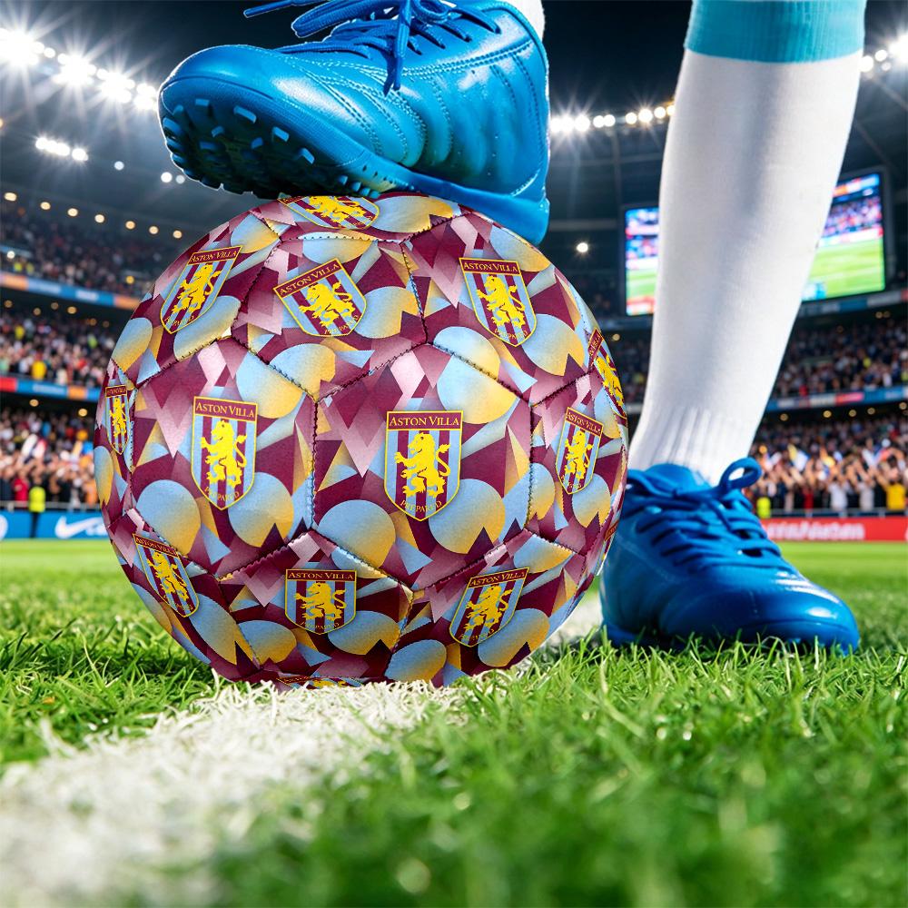 Футбольный мяч Aston Villa, размер 5, с принтом, противоскользящий, для взрослых, сувенир для футбольных фанатов