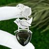 Natural Green Amethyst Gemstone Pendant 925 Sterling Silver Jewelry For Girls