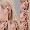 1Pc Women Rhinestone Flower Butterfly Ear Stud Cuff Clip Earring Helix Jewelry