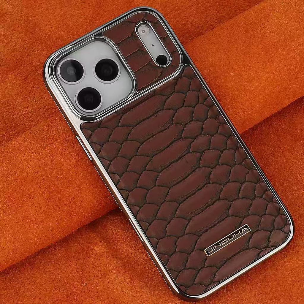 New Arrival Serpentine PU Leather Phone Case for iPhone 12 13 14 15 Pro Max Leather Shockproof Waterproof Phone Case