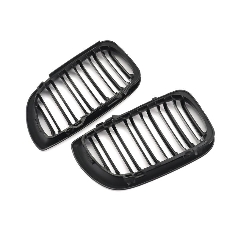 Car ABS Front Bumper Radiator Kidney Grilles Gril For BMW E46 3 Series 2002-2005 Car Accessories Styling Gloss Black