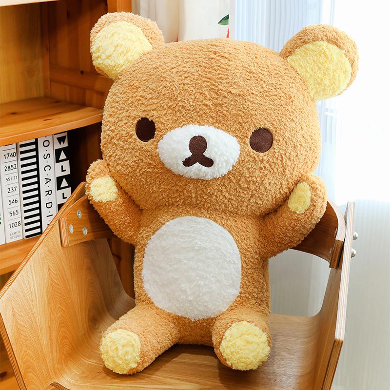 New Rilakkuma Plush Doll Toy 30/50/70cm Kawaii Stuffed Doll Toy Anime Rilakkuma Stuffed Pillow Room Ornaments Birthday Gift
