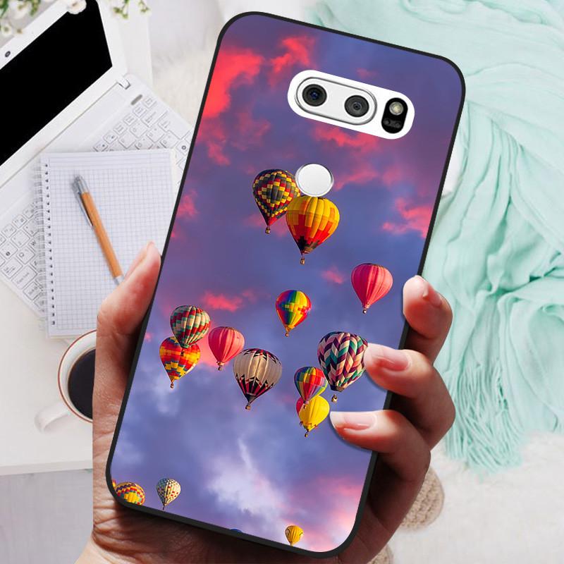 Чехол для LG V30 V30+ Милый Кот Расписная Задняя Крышка Телефона Для LG V35 V30S Thinq Funda Силиконовый Мягкий Для LGV30 V30 Plus Чехлы Coques