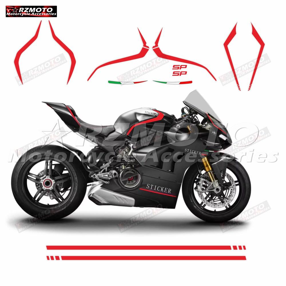 Для Panigale V4 V4R V4S V4SP V4 SP - Наклейка на обтекатель мотоцикла, Светоотражающая водонепроницаемая наклейка, Полный комплект