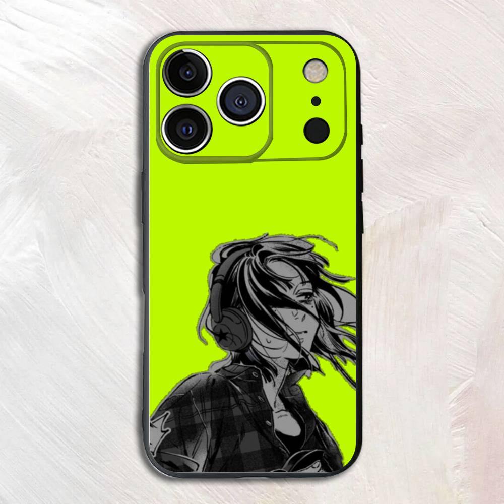 Cartoon Aya Osawa Mitsuki Koga Black Matte Phone Case For iPhone 17,16,15,14,13,12,13,12,11 Pro Max Plus mini XS Soft Back Cover