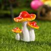 1pc Miniature Statue Great Attractive Desktop Ornament Creative Decorative Vivid Mushroom Statue for Home Adornos Para Casa