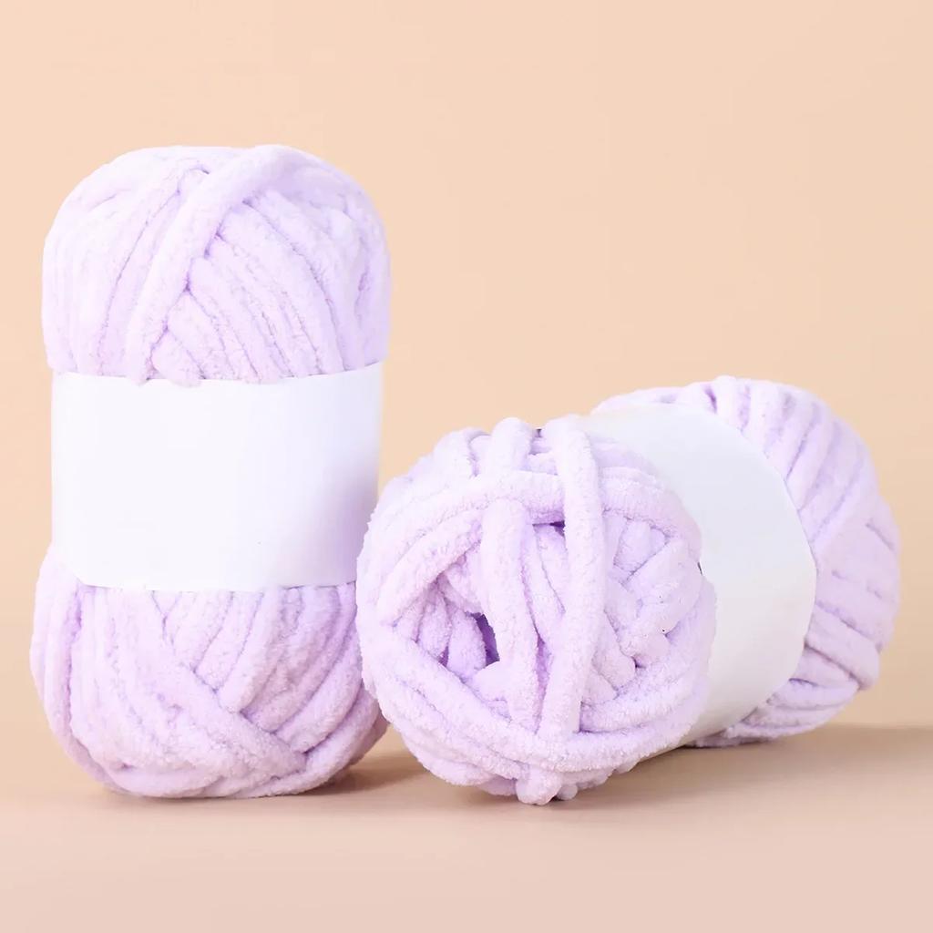 50g Thick Velvet Yarn Handmade DIY Knitting Yarn Wool Line Baby Scarf Hat Soft Chenille Yarn Knit Wol Crochet Knitting