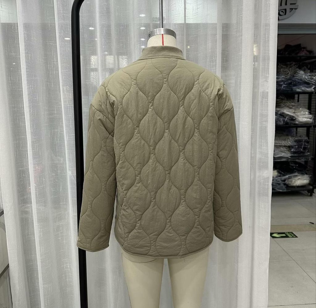 Европейская и американская женская стеганая хлопковая куртка - Осенне-зимняя уличная мода