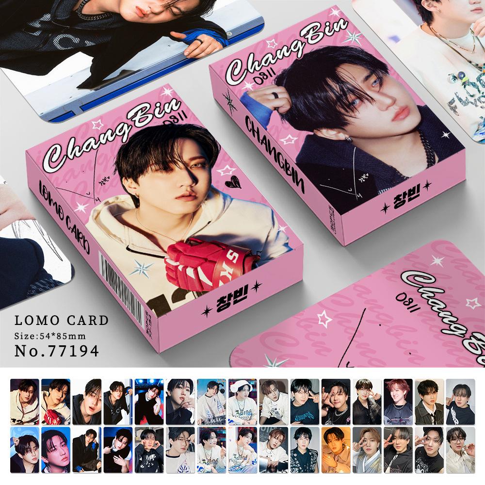 Skzoo Straykids 30 шт. Двусторонние фотокарточки Ломо Феликс Хан Джи-Сон В поздравительной открытке Коллекция для фанатов K-pop В наличии