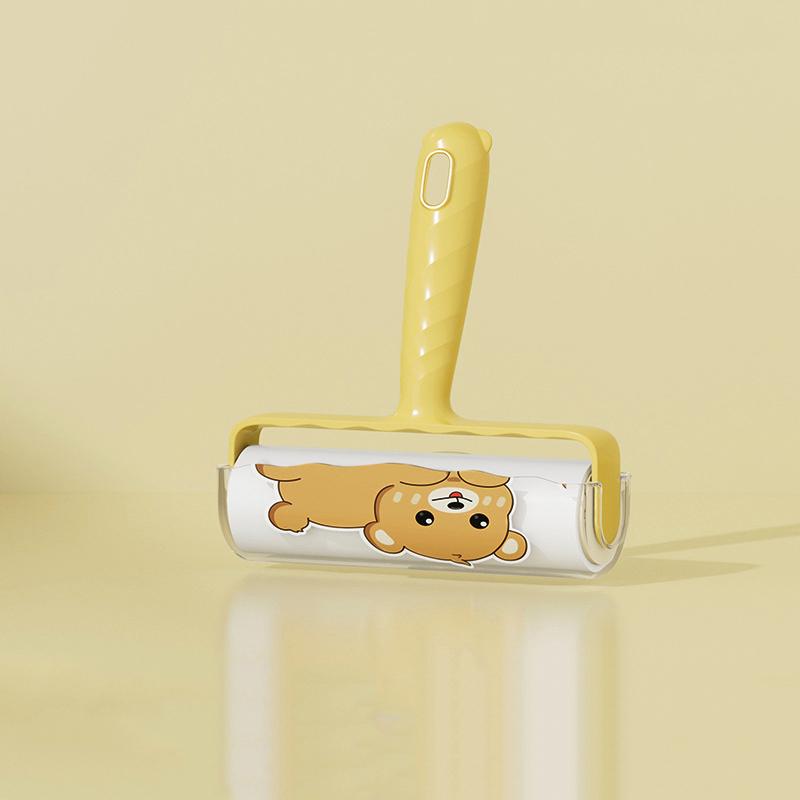 Tearable Roll Paper Hairs Sticky Roller Dust Pet Hair Remover Brush Clothes Carpet Lint Cleaning Replaceable Core