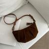 Small Suede Leather Shoulder Bags For Women Winter Fashion Trend Crossbody Bag Lady Retro Handbags And Purses KTY
