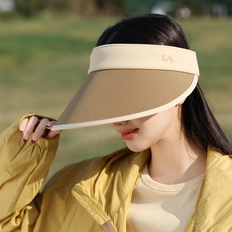 Ice Anti-Ultraviolet Sun Hat Women'S Fashion Sun Hat Outdoor Beach Hat Zipper Dual-Purpose Hat