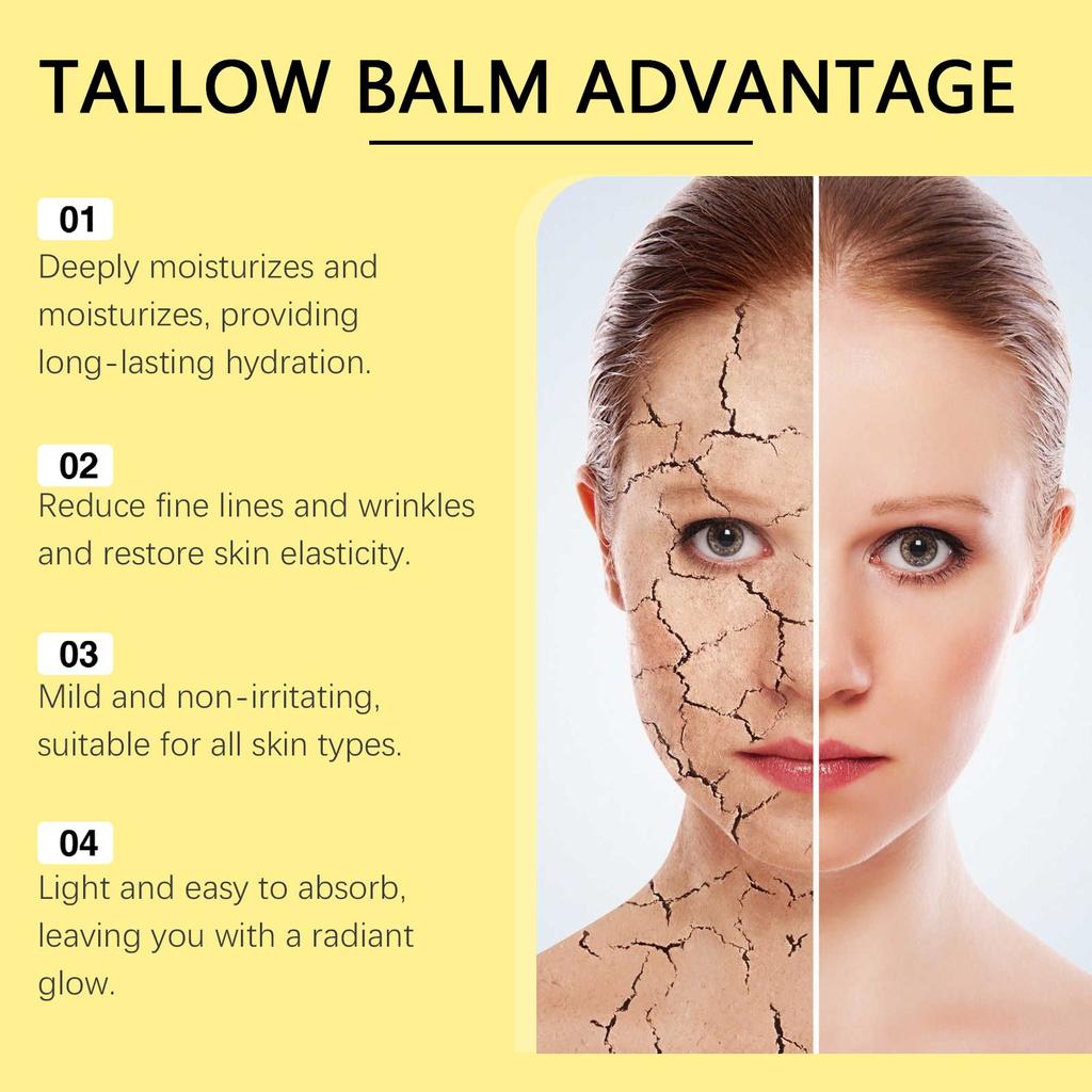 Moisturizing Tallow Balm Moisturizing Gentle Hydrating Nourishing Skin Care Body Cream Face Cream
