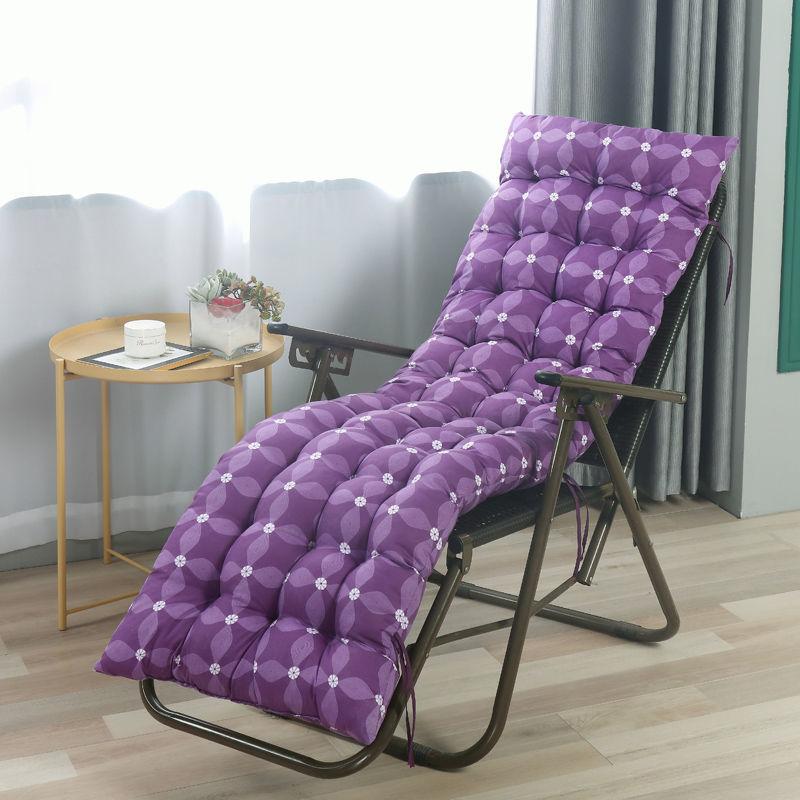 New Long Cushion Recliner Rocking Chair Cushion Thick Seat Cushion Rattan Chair Sofa Cushion Garden Chair Cushion Tatami Mat