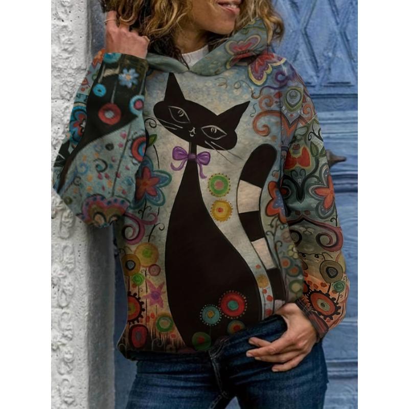 Забавные толстовки с 3D-принтом кошек, мужские и женские, модные, с животными, повседневные, осенние, свитшоты, худи оверсайз, пуловеры, спортивный костюм, одежда