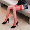 Fishnet Over Knee Stockings Floral Lace With Silicone Anti Slip Stockings Long Socks For Women
