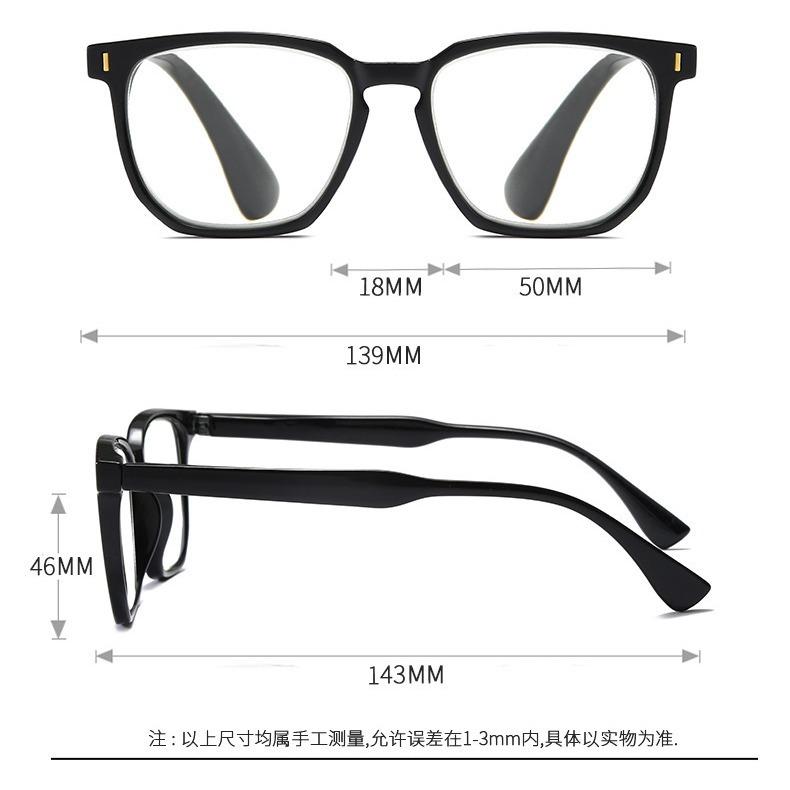 Очки для чтения Ретро мужские и женские одинаковые очки против синего цвета Можно оснастить близорукими плоскими очками Очки для чтения против синего цвета