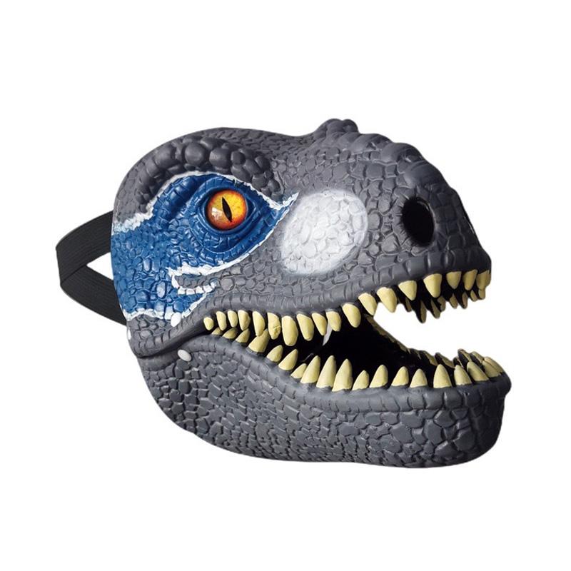 Хэллоуин Косплей Маска Динозавра Жесткий Пластик Движущаяся Челюсть Раптор 3D Маска Динозавра Лучшие Подарки Для Вечеринки Маскарад Для Детей