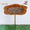 Bee Watering Station with Metal Stake Vivid Flower Design Simple Installation Hummingbird Food Holder Bird Feeder Decoration