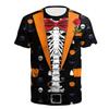 Skeleton T Shirt For Men Funny 3D Printed Tuxedo T-Shirt Cosplay Costume Suit Tie Tee Shirt Tops Kids Short Sleeves