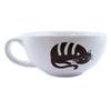 [A1855] - Кружка керамическая "Кошки" черно-белая - 11х5 см