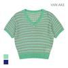 VANAKE Woven Pattern V-Neck Knit_Vb39Ktq401Z