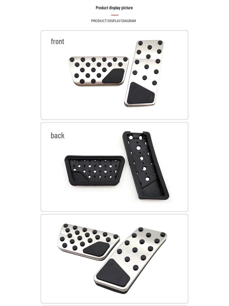 Non-Slip Decorative Pedals for Jeep Wrangler Accelerator and Brake