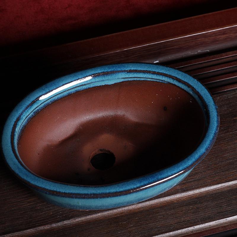 Цветочный горшок с фиолетовым песком, миниатюрные горшки, бонсай, цветочный горшок, керамическая ваза ручной работы, завод, домашний декор