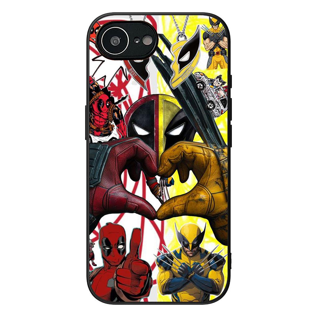 Чехол для телефона Marvel Росомаха Дэдпул для Motorola Moto Edge 70 60 Fusion NEO Pro G Stylus G56 G96 G52 G04 G05 20 Мягкий чехол