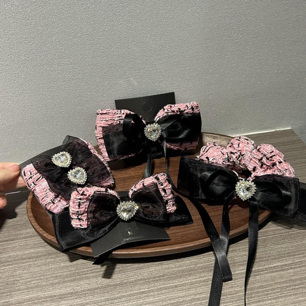 Вязание корейский стиль шпилька женские аксессуары для волос Y2K бант заколка для волос Лолита аксессуары для волос