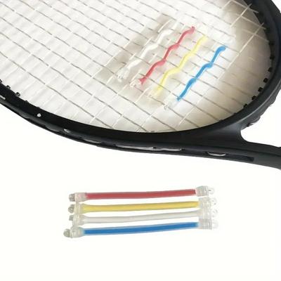 1 шт. Силиконовые виброгасители для теннисных ракеток смешанного цвета - Длинные виброгасители для ракеток, Адаптируемые и прочные