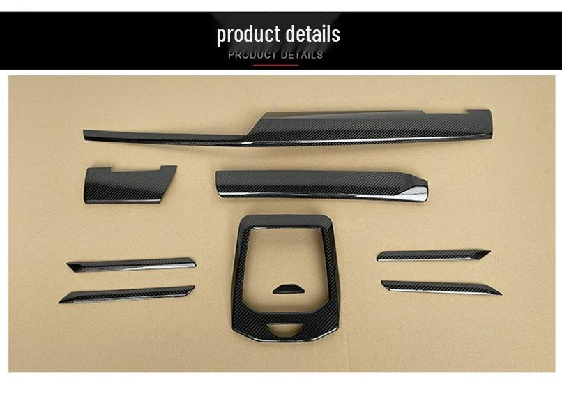 BMW 5 Series Carbon Fiber Interior Trim Kit: Center Console & Dashboard Strips for G60/G68