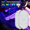 Освещение автомобиля Улучшите атмосферу автомобиля с помощью 7 цветов RGB Автомобильное освещение Самоклеящееся Магнитное Присоска Перезаряжаемое USB