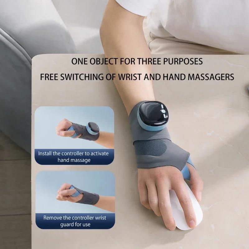 Intelligent Wrist Brace with Breathable Hand Massage Compress Tendon Sheath Heated Hand Sprain Brace Massage Safety Gear