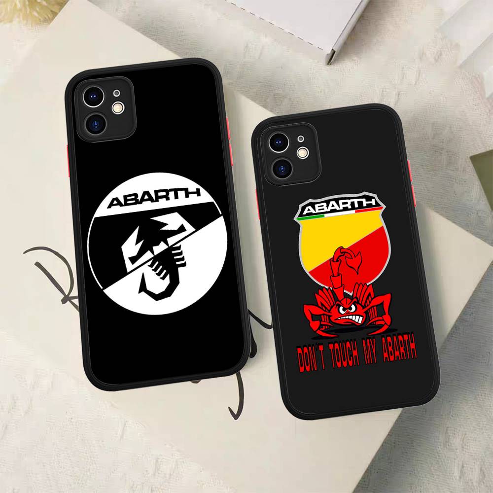 Bath Mats A-AbarthS-S Phone Case For IPhone 11 12 13 14 15 16 Pro Plus X XS MAX Matte Bumper Shockproof Cover