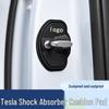 Амортизирующая накладка на замок двери Tesla для Model 3/Y/S/X - Обновленная крышка защелки замка двери автомобиля