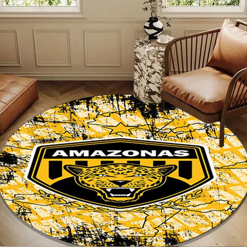 Amazonas Fc Goal Round mat, Anti-slip Circle Carpet Chair rug For livingroom,Bedroom, doormat home decor Gift Christmas Gifts