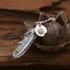 S925 Sterling Silver Jewelry Retro Thai Silver Feather Flying Eagle Tag Personality Men and Women Pendant