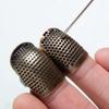 Adjustable Copper Sewing Thimble Sleeve: Thickened Finger Guard for Hand Sewing and Cross Stitching