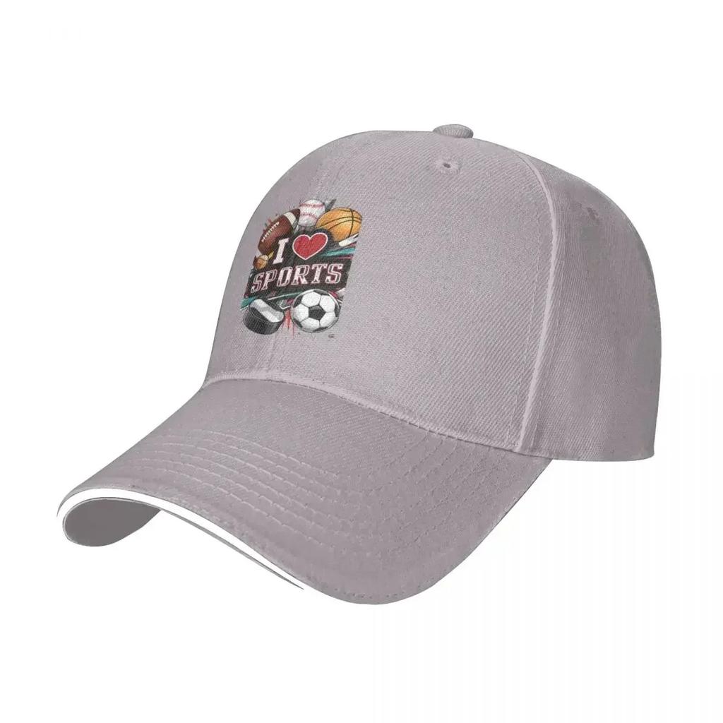 I Heart Sports T-Shirt: Favourite Sports Design Baseball Cap Bobble Hat Hat Beach Rave Visor Sun Hats For Women Men's