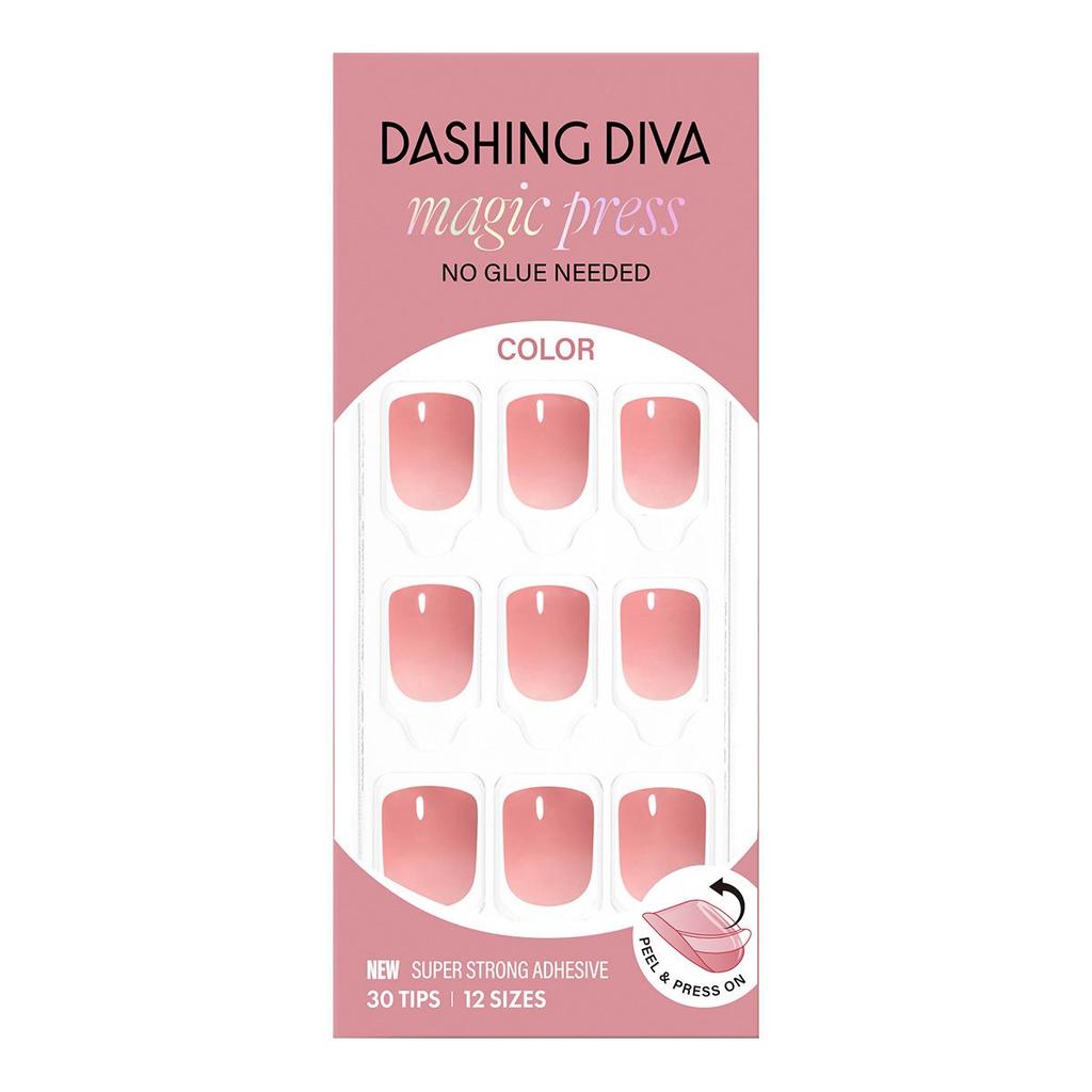 Dashing Diva Magic Press Rosie (Короткий квадрат) Советы ногтям