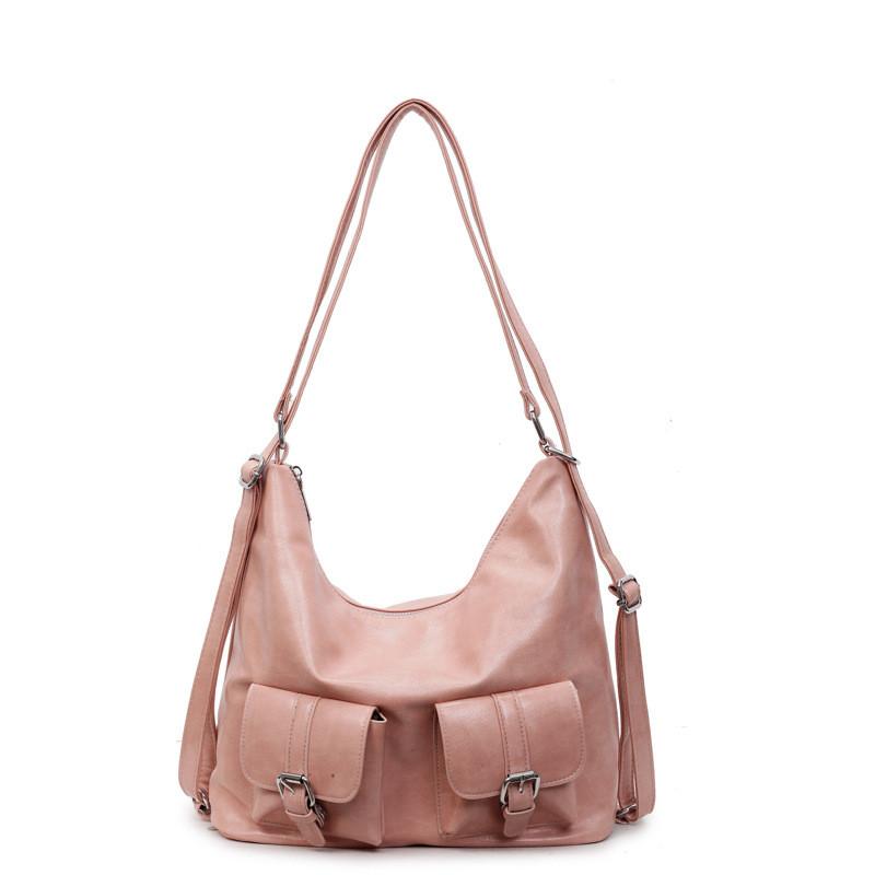 Однотонная карманная многоцветная сумка-тоут, сумка на одно плечо, сумка-подмышка, рюкзак, мода