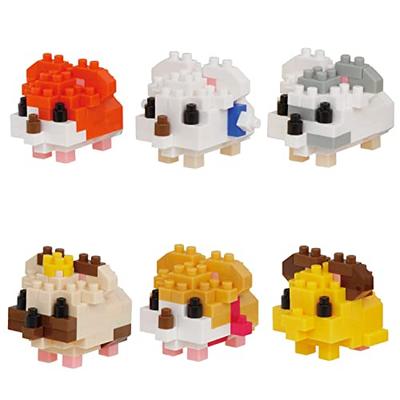 Nanoblock Мини Нано Хэмтаро (BOX) NBMC_33S 1 КОРОБКА = 6 штук, всего 6 типов