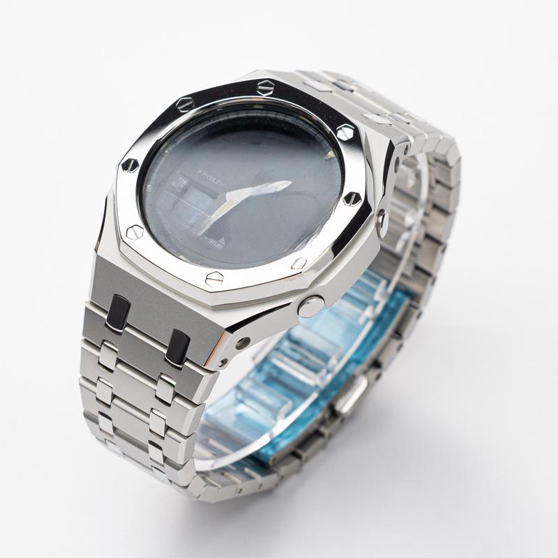 316L Stainless Steel Case Mod Kit for GA2100 4th/5th Gen Farmhouse Oak Sand-Type