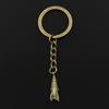 Модный 30 мм брелок для ключей, металлический брелок для ключей, ювелирные изделия, античная бронза, ракета, космический корабль, 24x9x9 мм, кулон