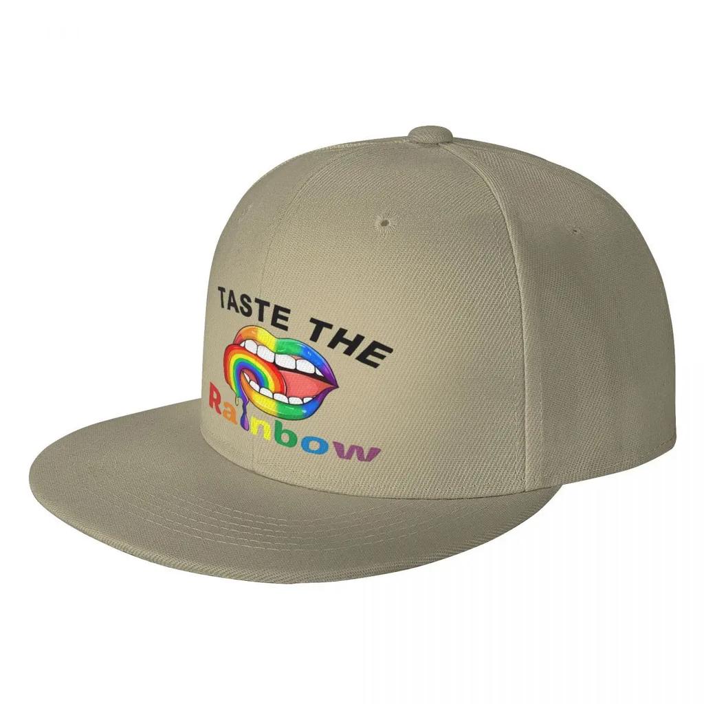 Baseball Cap Flat Cap Taste The Rainbow Sexy Lips Lgbt Pride Unisex Unisexs Hats For Unisex Womens Baseball Unisex Hat Baseball