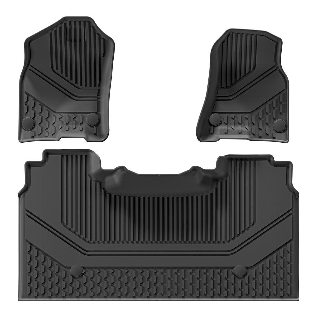 Left Drive for Dodge Ram 1500 2019-2024 New Body (Not Fit Classic Models) Rear Row With Underseat Storage Box TPE Pad Black