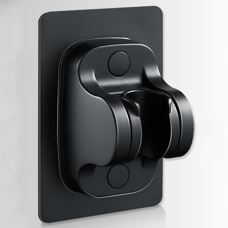 Самоклеящийся держатель для душевой штанги и лейки, регулируемый, настенный, фиксированная базовая пластина, кронштейн для аксессуаров для ванной комнаты